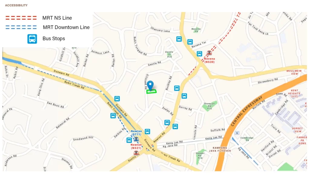 32 Gilstead to 2 MRT Stations
